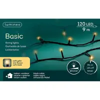 Lumineo Illuminazione natalizia per esterni 9 metri - 120 LED Soft Gold 2700K - Dimmerabile con timer