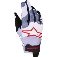 Alpinestars Guanti Radar Ragazzo 2027 Ash Gray Light Lilac Red Black