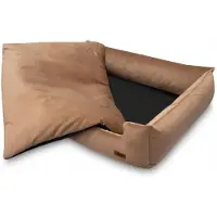 HUGGY DOGGY Letto per cani in velluto PREMIUM beige Husky XL