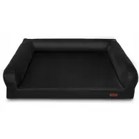 HUGGY DOGGY Letto ortopedico classico premium per cani nero materasso L