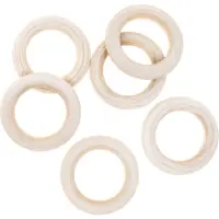 Dpcraft Anelli in legno per macramè DP Craft 45, 55 e 70 mm - 55 mm, 6 pezzi
