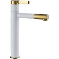 REA Rubinetto per lavabo SMART in oro bianco alto