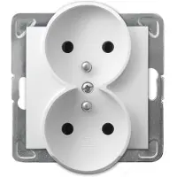 Ospel GP-2YRZ/M/00 Presa doppia con messa a terra