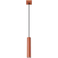 Sollux Lampada a sospensione LAGOS 1 rosso ocra 1xGU10 10W acciaio 118x8x8cm
