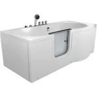AcquaVapore Vasca senior con porta Vasca idromassaggio S12-TH-AIR-L 170x85cm