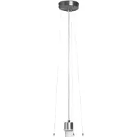 Home Sweet Home lampada a sospensione Hover D12,5x100 cm - Acciaio spazzolato