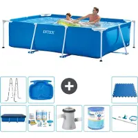 Intex Piscina fuori terra rettangolare - 260x160x65 cm - 9 pezzi - Modello S40101