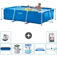 Intex Piscina fuori terra rettangolare - 260x160x65 cm - 8 pezzi - Modello S40094