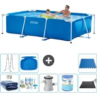 Intex Piscina fuori terra rettangolare - 260x160x65 cm - 9 pezzi - Modello S40098