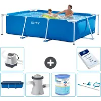 Intex Piscina fuori terra rettangolare - 260x160x65 cm - 7 pezzi - Modello S40090