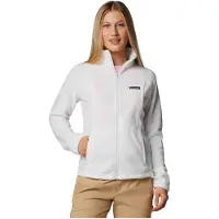 Columbia Women's Benton Springs Full Zip Giacca in pile Donna (XS, bianco)