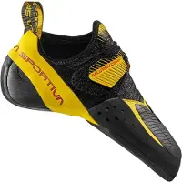 La Sportiva - Scarpette da arrampicata - Solution Comp Black/Yellow per Uomo - Taglia 43 - Nero