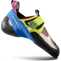 La Sportiva - Scarpetta (arrampicata) - Skwama W Apple Green/Cobalt Blue per Donne in Pelle - Taglia 35,5 - Bianco