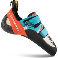 La Sportiva - Scarpetta (arrampicata) - Otaki Blue/Flame per Uomo in Pelle - Taglia 42 - Bianco