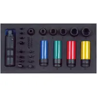 Gedore Assortimento di cacciaviti 1/2" in 1/3 CT modulo 1500 CT1-K 1900