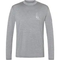 Super.natural Sailing Boat Bio Jersey L/S Maglia merino Uomo (XXL, grigio)