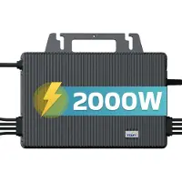 SUNNIVA TSUN Micro Inverter 2000W TSOL-MS2000 per centrale elettrica da balcone, IP67 resistente alle intemperie, 4 MPPT, Bluetooth e WIFI, Micro Inverter