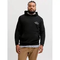 Jack & Jones Plus Size Felpa Con Cappuccio Stampa Sul Retro