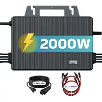 SUNNIVA TSUN TSOL-MS2000 2000W micro inverter Inverter per mini impianto fotovoltaico centrale da balcone moduli solari pannelli solari incl. cavo