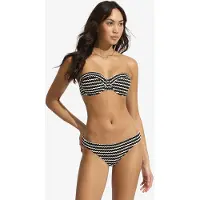Seafolly Women's Mesh Effect Hipster Pant Parte inferiore bikini Donna (34, nero)