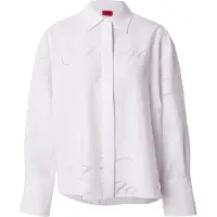 HUGO per donna. 50562585 Blusa Echinacea stampa bianca (34), Bianco, Casual, Viscosa, Manica lunga