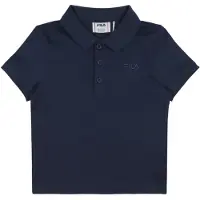 FILA Pomaia Regular Logo Polo Shirt Black Iris Taglia: 110/116 | Camicie Outlet | Unisex | Nero