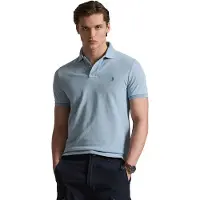 Ralph Lauren per uomo. 710970582001 Polo in piqué Custom Slim Fit blu indaco (L), Casual, Cotone, Manica corta