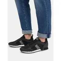 Emporio Armani per donna. 7X000334_AF18610 Sneakers con lacci neri (40), Nero, Basso, Stringhe, Casual