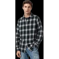 AllSaints Haven Check Ls Shirt Azzurra Blue Taglia: M | Camicie Casual Outlet | Uomo | Blu