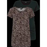 ONLY Maternity Maglietta 'OLMLovely' beige chiaro / marrone / grigio chiaro / nero