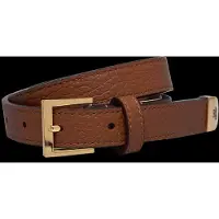 Ralph Lauren per donna. 412912036001 Cintura stretta in pelle granulata marrone (L), Casual