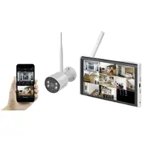 Sygonix SY-5046554 Set di telecamere di sorveglianza wireless a 8 canali con 1 telecamera 1920 x 1080 pixel 2.4 (SY-5046554)