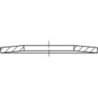 Toolcraft Molle a tazza DIN 2093 pz. 8 x 3,2 x 0,3 020930000080303 (200 pz.)