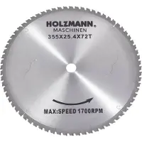 Holzmann MKS355SB Disco HM 355x3,2/2,5mm Z72 25,4mm