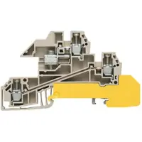 Weidmuller Morsetto di distribuzione 0,5...4 mm - Morsetto di montaggio 6mm 24A 3-p WDL 2,5/S/NT/L/PE
