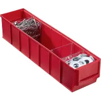 Allit ProfiPlus ShelfBox 400S Rosso Rosso (L x P x A) 91 x 400 x 81 mm (456541)