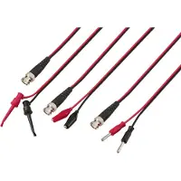 Voltcraft Set di puntali BNC [ spina BNC - terminali pick-off] 0,8 m Nero, Rosso BNC-2 x clip a coccodrillo (KC300IAB)
