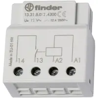Finder Relè cercapersone per scatola da incasso o scatola interruttori 13.31.8.012.4300 12 V/AC 1 contatto NA 12 A 250 V/AC (13.31.8.012.4300)