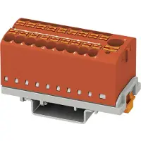 Phoenix Contact Blocco di distribuzione 0,14-4qmm, rosso - Morsettiera di alimentazione 24A PTFIX6/18X2,5-NS35RD