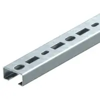 OBO nastro profilato da 2 metri con perforazione - Profilo a C 2000x35x18 mm CMS3518P2000FS