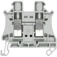 Siemens 50 pezzi Morsetto passante 2,5qmm grigio - Morsetto passante 5,2mm 24A 8WH1000-0AF00
