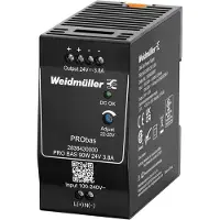 Weidmuller Alimentazione 24 V CC 3,8 A, connettori a vite. - Alimentatore CC 90 W per BAS 90 W 24 V 3,8 A