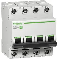 Schneider Electric Multi 9 Interruttore LS OEM C60SP a 4 poli, 20 A, caratteristica C, 10 kA, 480Y/277 V, UL1077, M9F22420