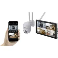 Sygonix SY-6440258 Set di telecamere di sorveglianza wireless a 4 canali con 1 telecamera 2304 x 1296 pixel 2.4 (SY-6440258)