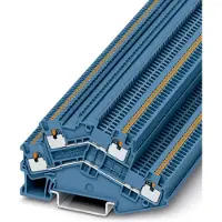 Phoenix Contact Morsetto a doppio piano PTTBS 1,5/S BU Connessione push-in Tensione nominale 500 V Corrente di breve durata 0,18 kA - 1 pezzo