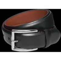 Ralph Lauren per uomo. 405913730002 Cintura elegante in pelle nera (40), Nero, Casual, Classico
