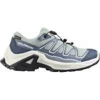 Salomon - Scarpe escursionismo in GORE-TEX giornata - X Ultra GTX J Green Milieu/Grisaille - Taglia Bambino 35 - Blu