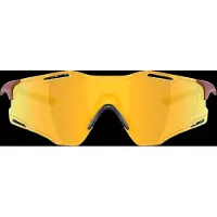 Oakley - Occhiali da sole - Cybr Zero Matte Iron Red Prizm 24K - rosso