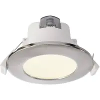 Deko-light Plafoniera LED da incasso Acrux, Ø 10 cm, argento opaco, CCT