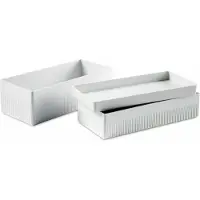 Authentics Stapelbox Kali S, Aufbewahrungsbox, ABS, Weiß, 28.5 x 12 x 3 cm, 1300178